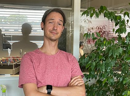 Im Portrait: Benjamin Arnold. Wieso er Entwickler und nicht Coiffeur wurde