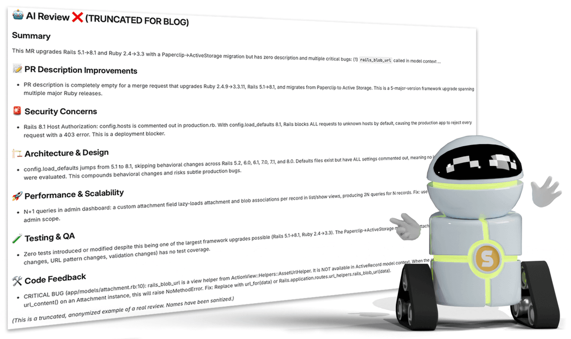 truncated example review report